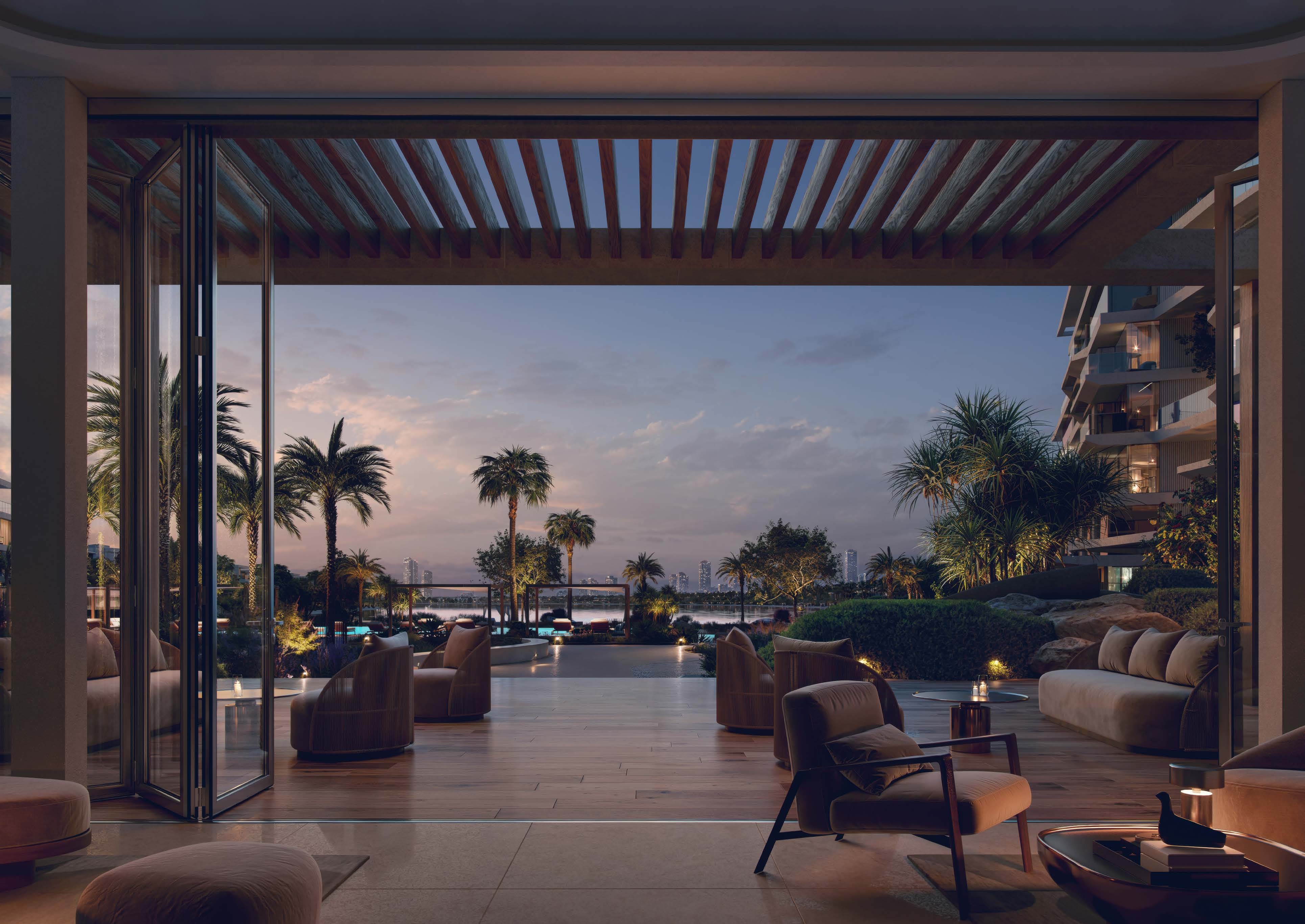 Evening lounge atmosphere
